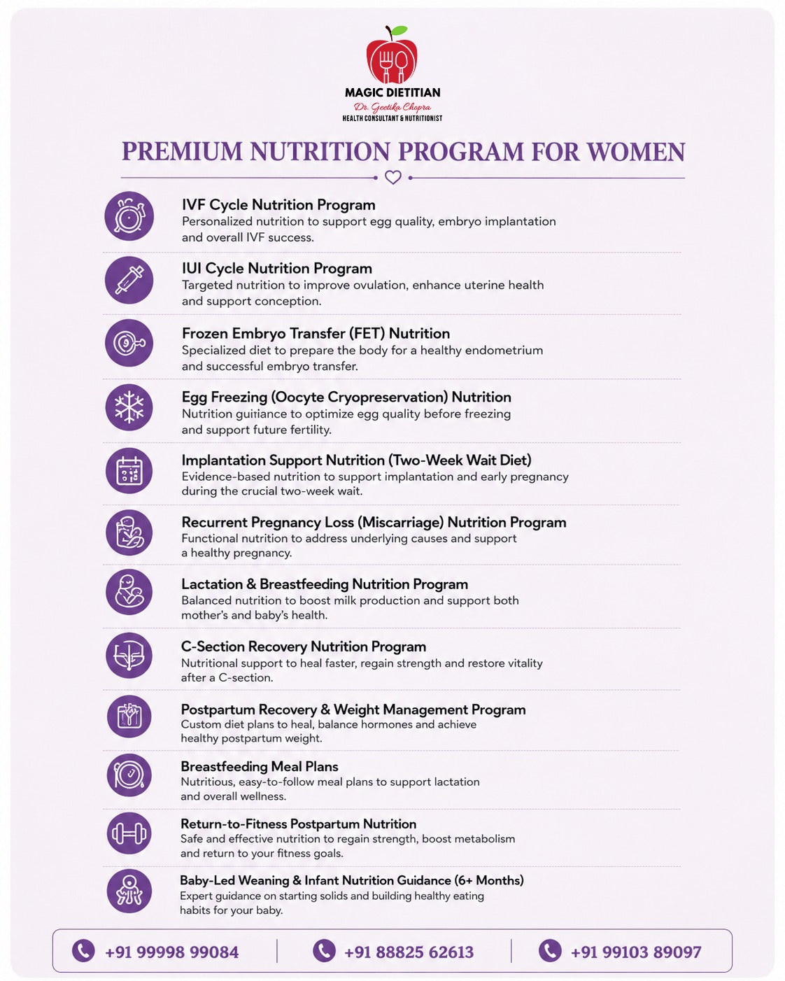 Premium Nutrition Program For Women
