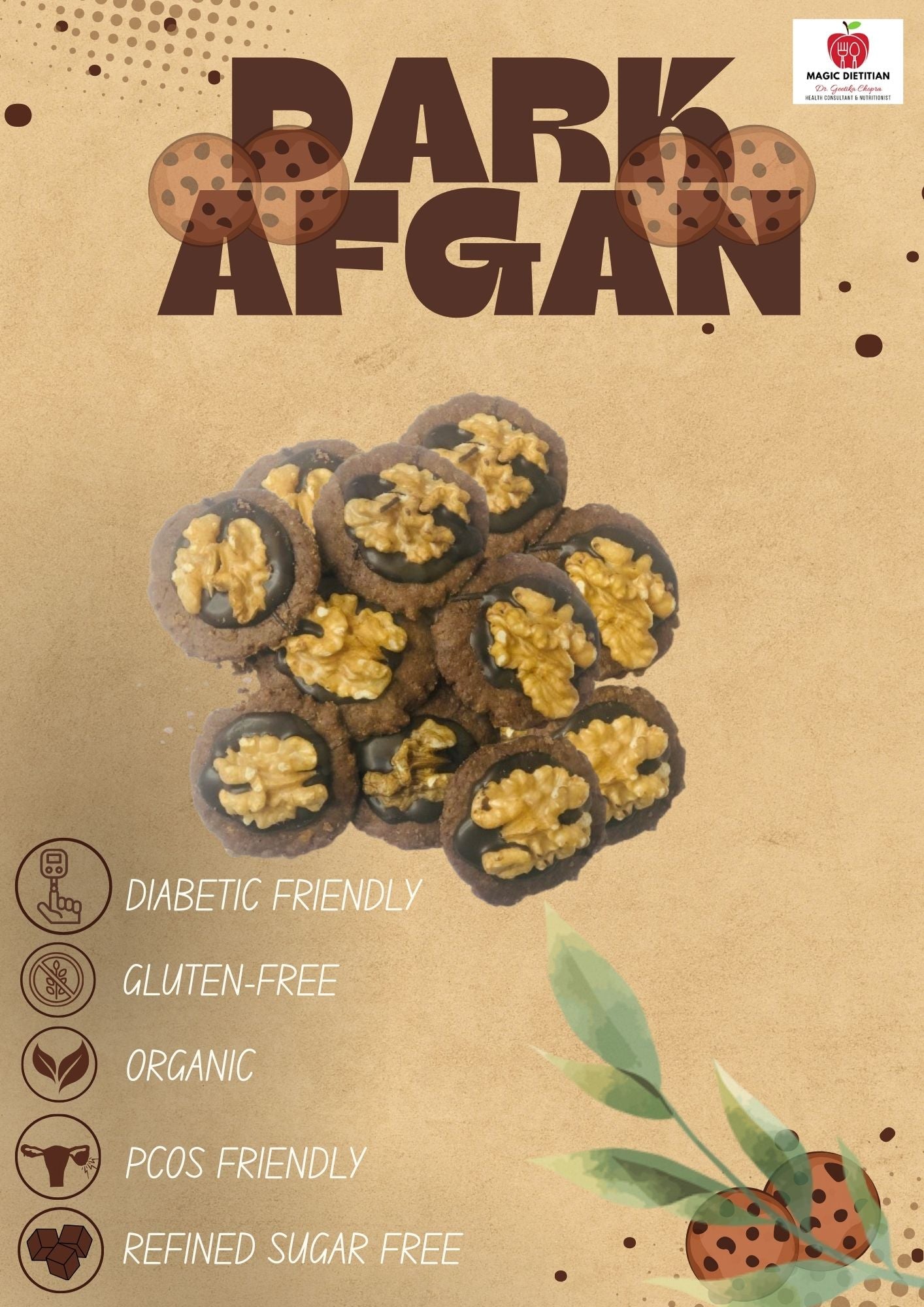 Dark Afgan Cookie | Sugar Free | Tastiest Healthy Cookie