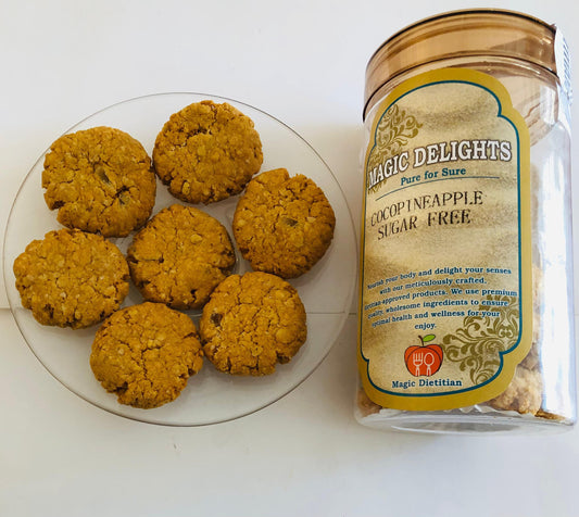 BEST WEIGHT LOSS COOKIES | Coconut Pineapple Cookies | Diabetic , pcos friendly